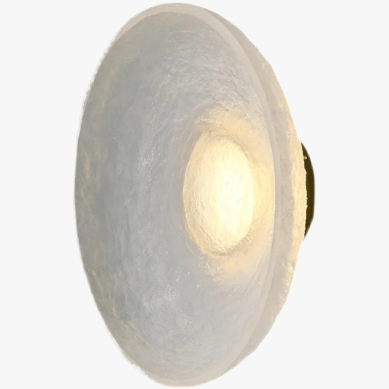 lampe circulaire design pour intérieur moderne en résine transparente