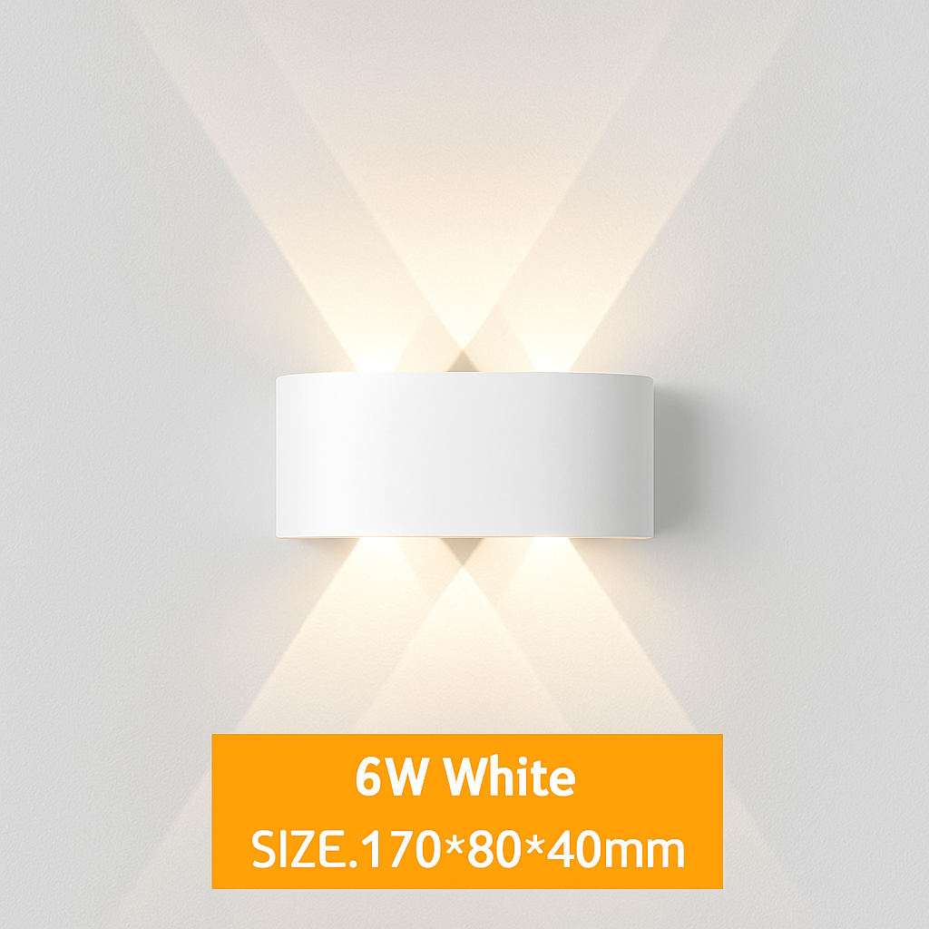 Applique murale — De applique murale LED extérieure étanche IP65 applique murale intérieure 4W6W 8W 10W lumières de jardin en aluminium chambre salon escaliers éclairage