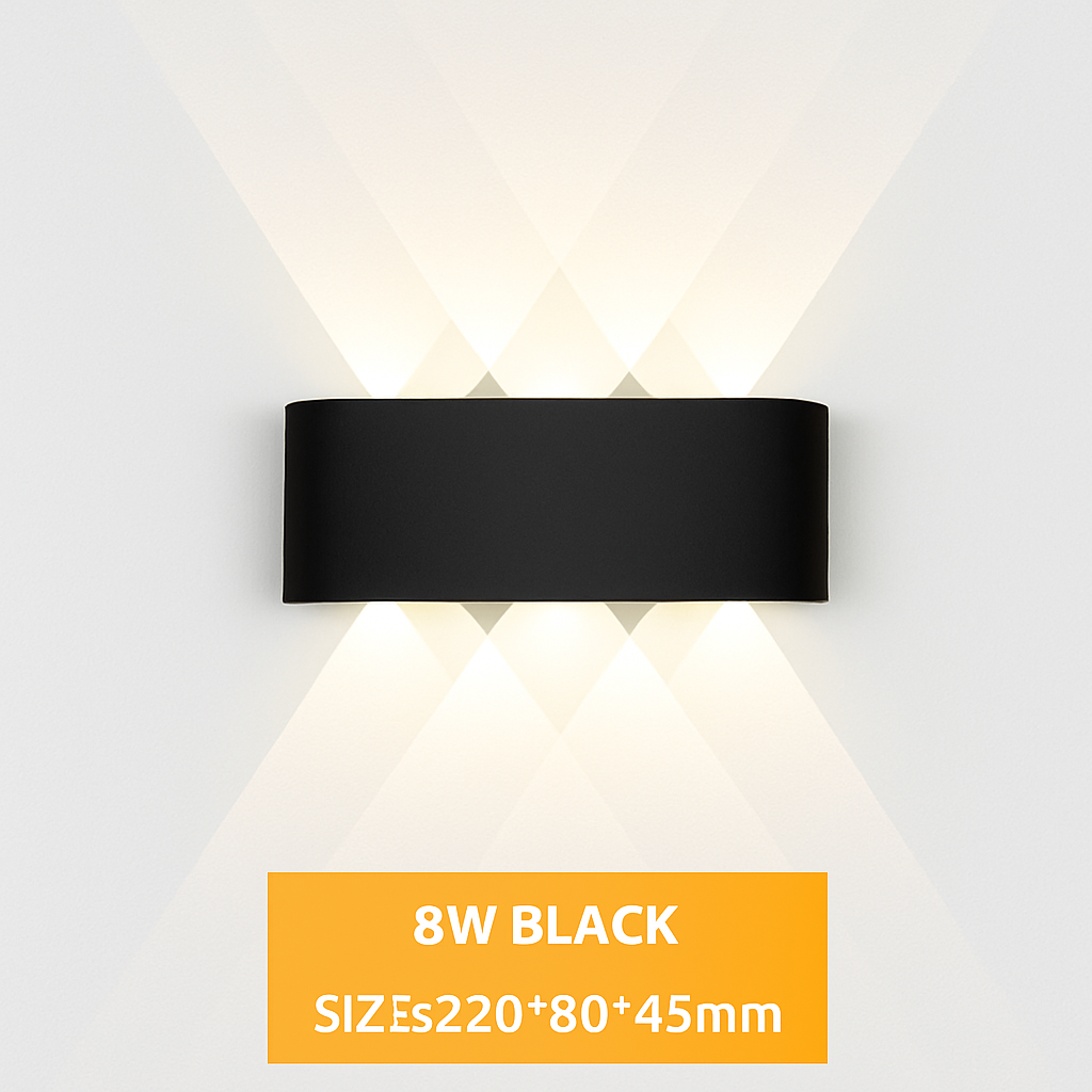 Applique murale — De applique murale LED extérieure étanche IP65 applique murale intérieure 4W6W 8W 10W lumières de jardin en aluminium chambre salon escaliers éclairage