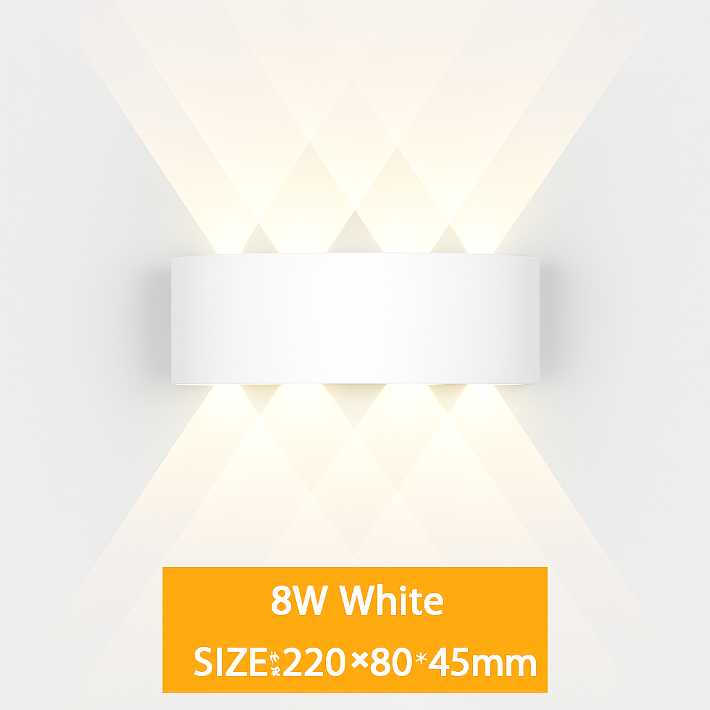 Applique murale — De applique murale LED extérieure étanche IP65 applique murale intérieure 4W6W 8W 10W lumières de jardin en aluminium chambre salon escaliers éclairage