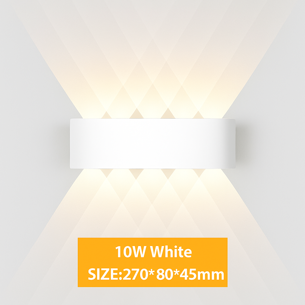 Applique murale — De applique murale LED extérieure étanche IP65 applique murale intérieure 4W6W 8W 10W lumières de jardin en aluminium chambre salon escaliers éclairage