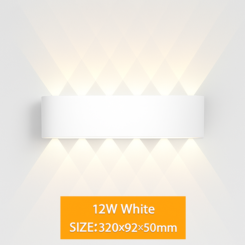 Applique murale — De applique murale LED extérieure étanche IP65 applique murale intérieure 4W6W 8W 10W lumières de jardin en aluminium chambre salon escaliers éclairage