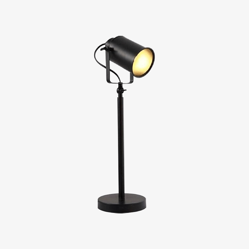 Lampe de bureau à LED spot ajustable sur pied noir Victor Respire en Métal - Une Présence Décorative Affirmée