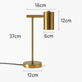 lampe de bureau dorée moderne protection des yeux créative