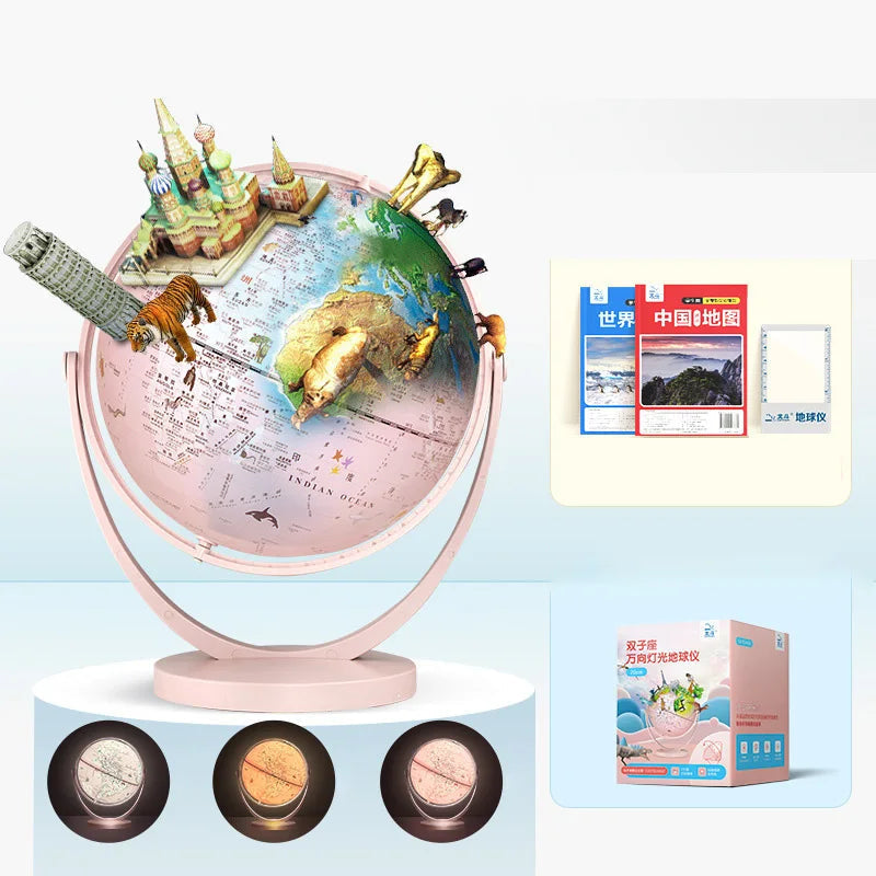 lampe de bureau globe gemini décorative et éducative pour étudiants