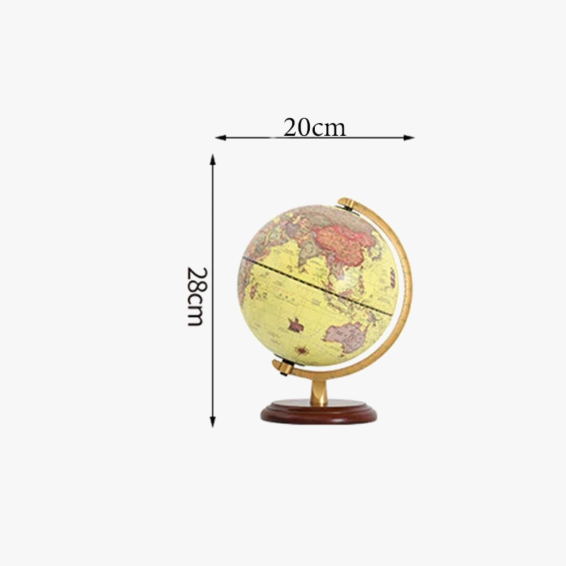 lampe de bureau led avec globe terrestre rotatif décoratif