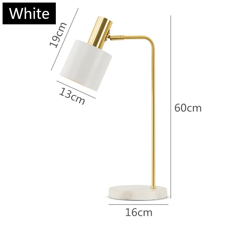 lampe de bureau led nordique réglable pour lecture et décoration