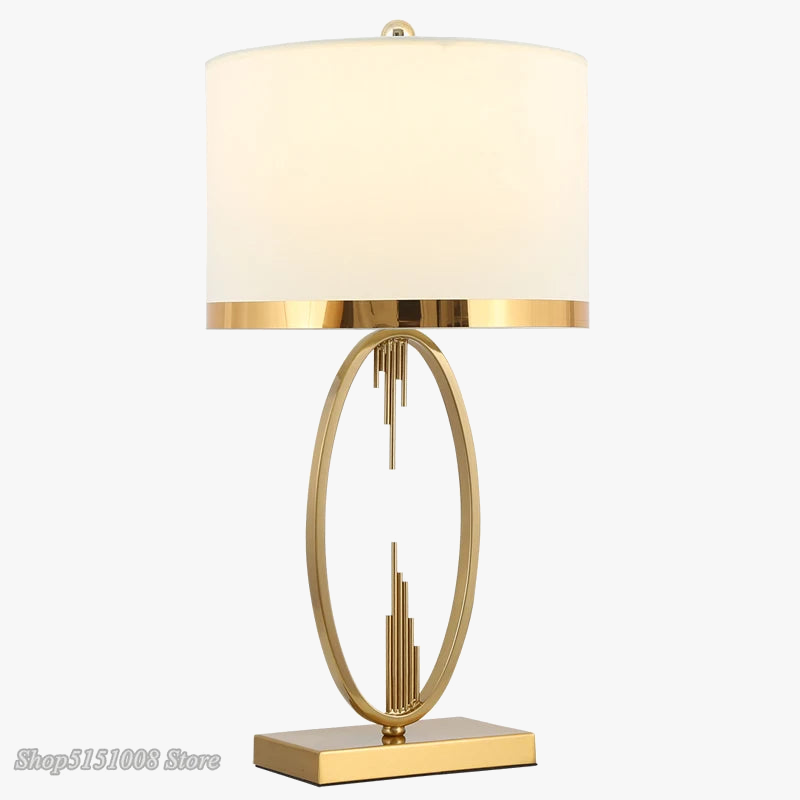 lampe de bureau moderne en métal en forme de tuyau