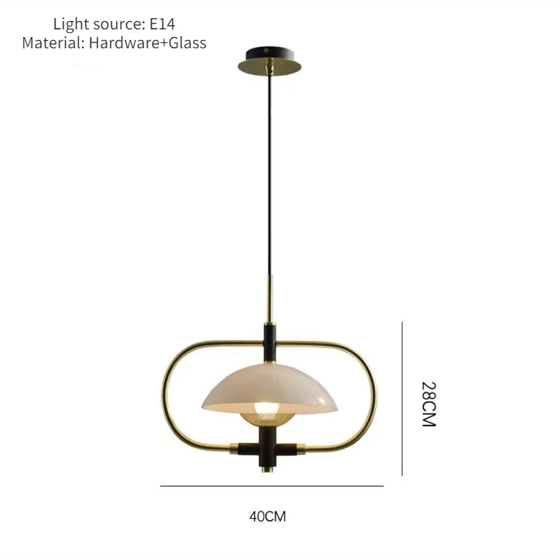 lampe de chevet créative en verre style minimaliste médiéval