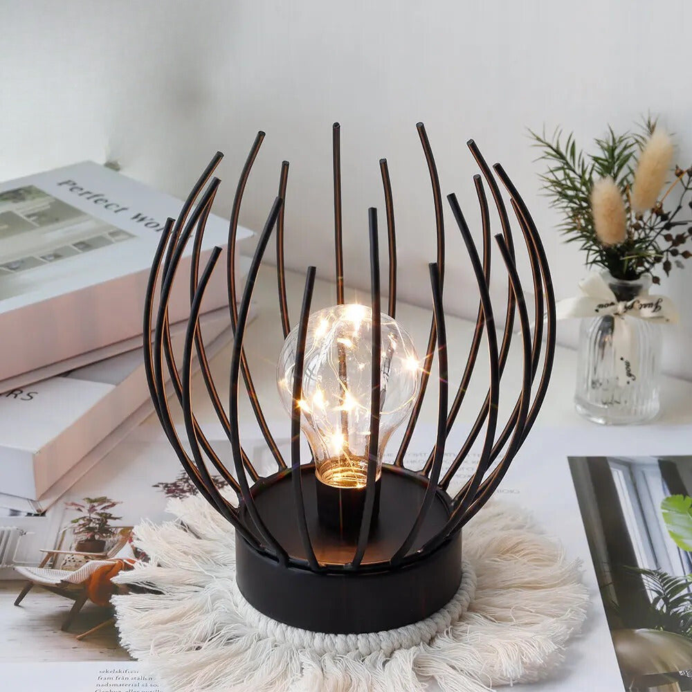 Lampe de Chevet en Métal Noir