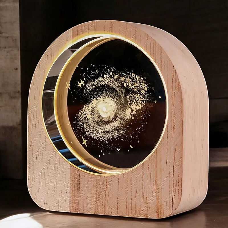 Lampe de Chevet Galaxie Fanny Élan en Bois - Le Charme du Bois au Quotidien
