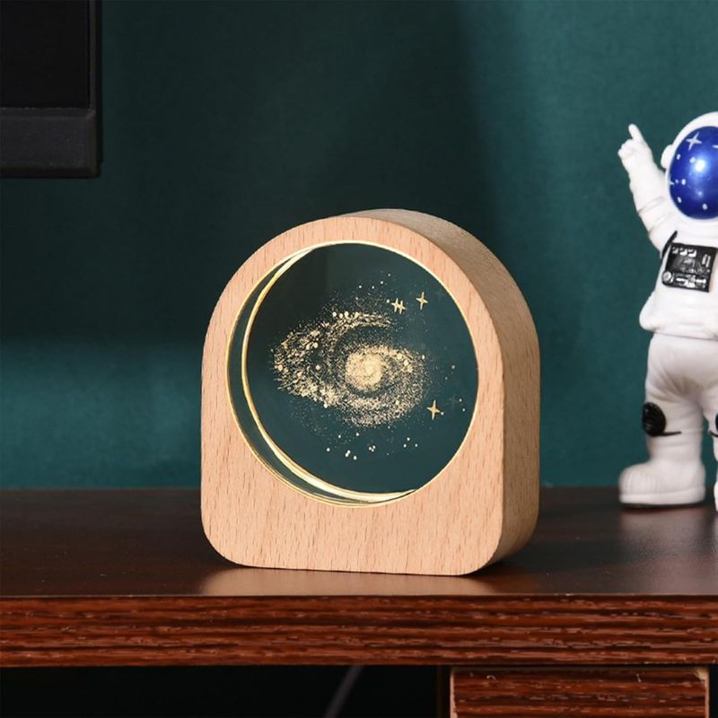 Lampe de Chevet Galaxie Fanny Élan en Bois - Le Charme du Bois au Quotidien