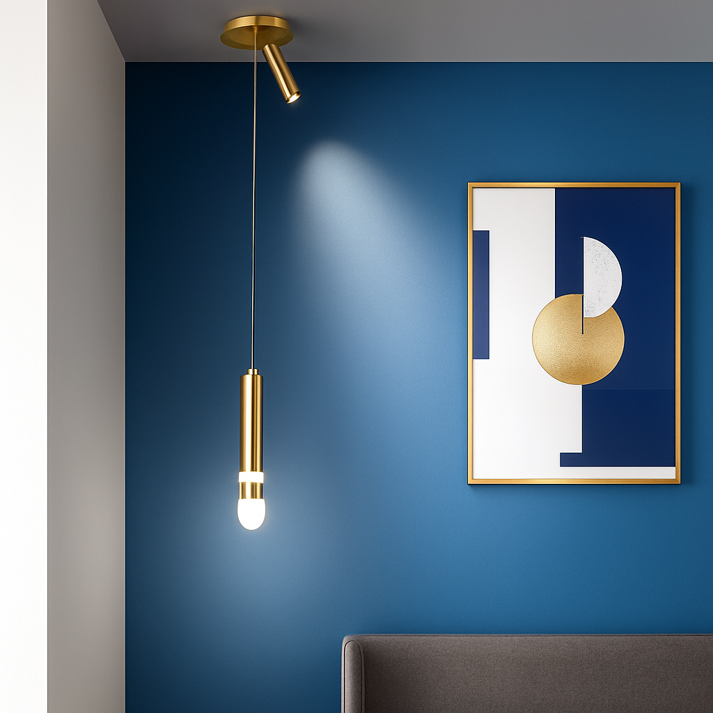 Lampe de chevet moderne avec projecteur rotatif led suspension Adrien Fugue - Présence Moderne & Harmonie Intérieure