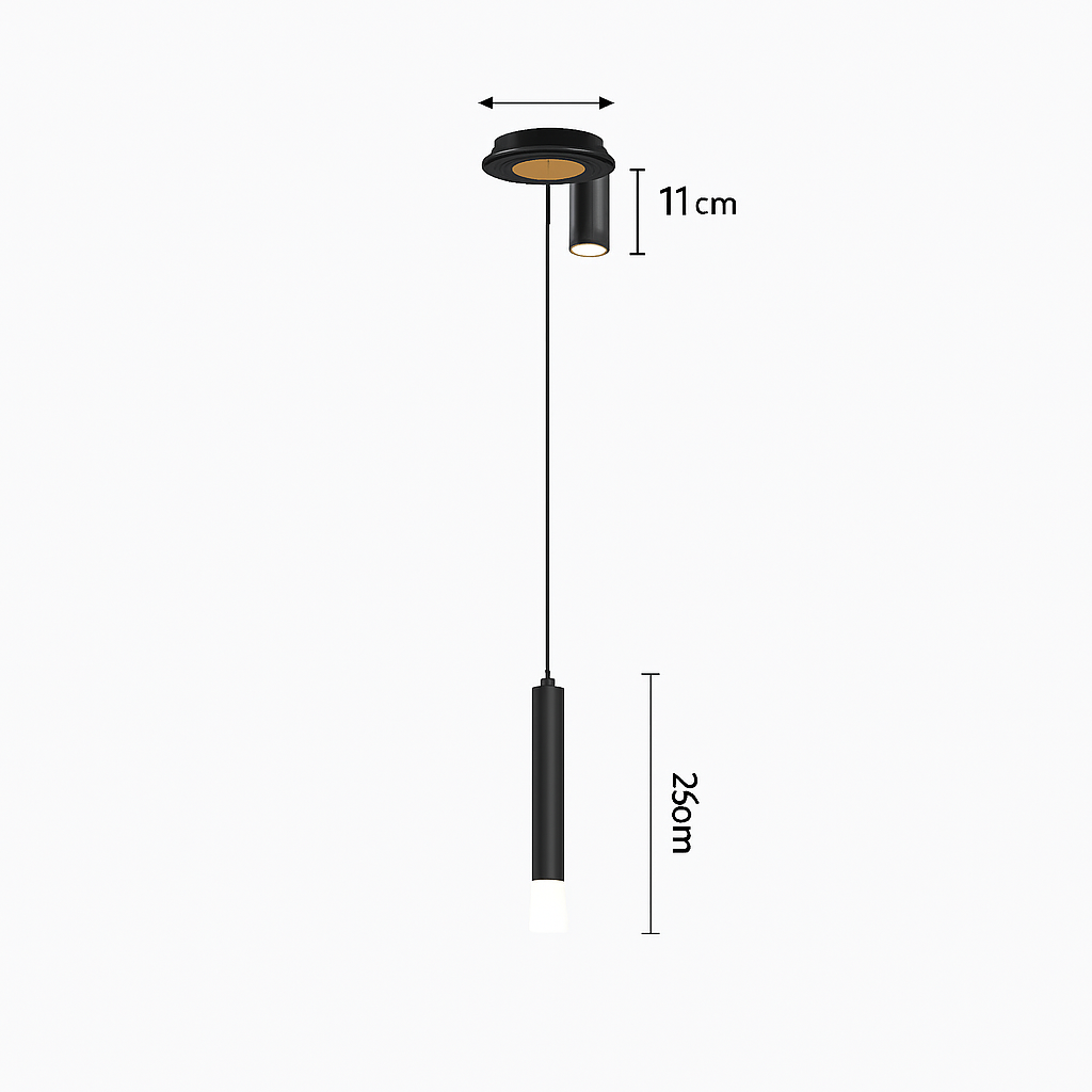 Lampe de chevet moderne avec projecteur rotatif led suspension Adrien Fugue - Présence Moderne & Harmonie Intérieure