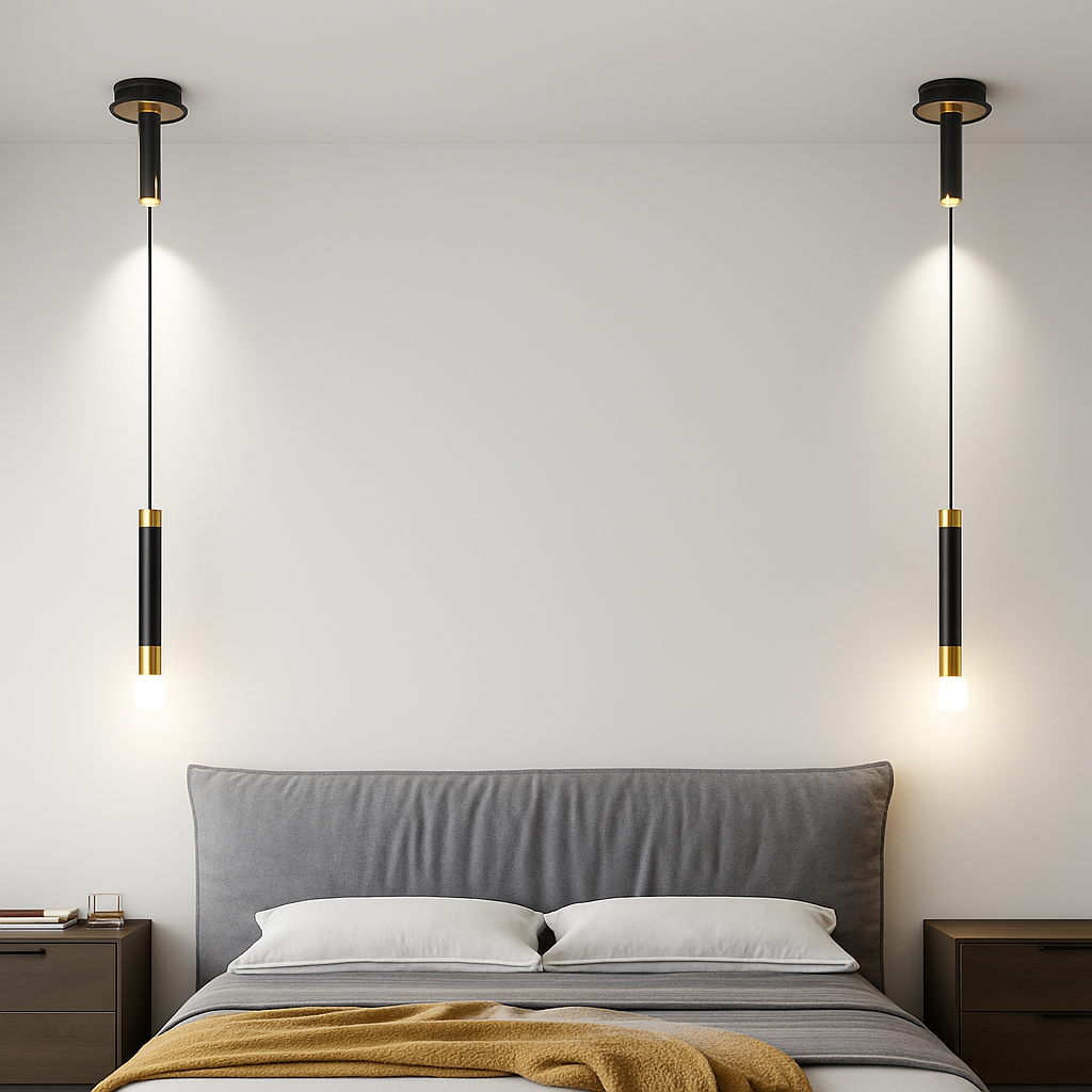 Lampe de chevet moderne avec projecteur rotatif led suspension Adrien Fugue - Présence Moderne & Harmonie Intérieure