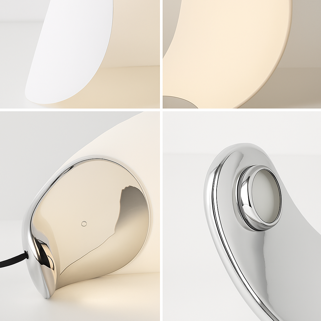 lampe de chevet nordique à boucles luminaire décoratif led