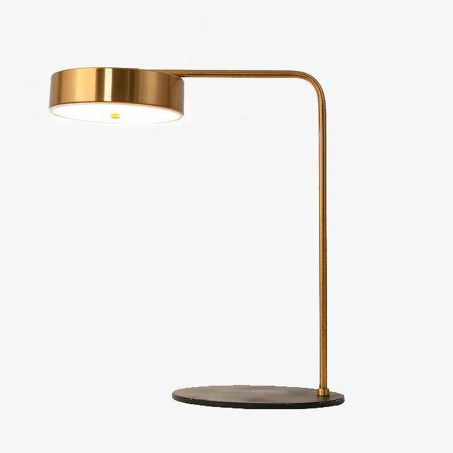 Lampe de chevet ou bureau doré arrondi Study