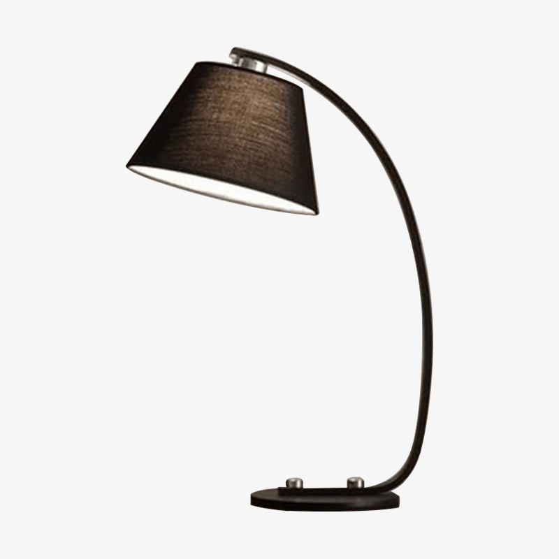 Lampe de chevet ou de bureau LED avec abat-jour tissu