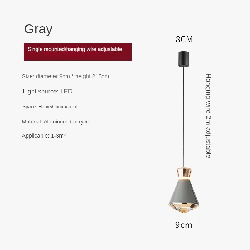 lampe de chevet postmoderne élégante pour décoration intérieure moderne