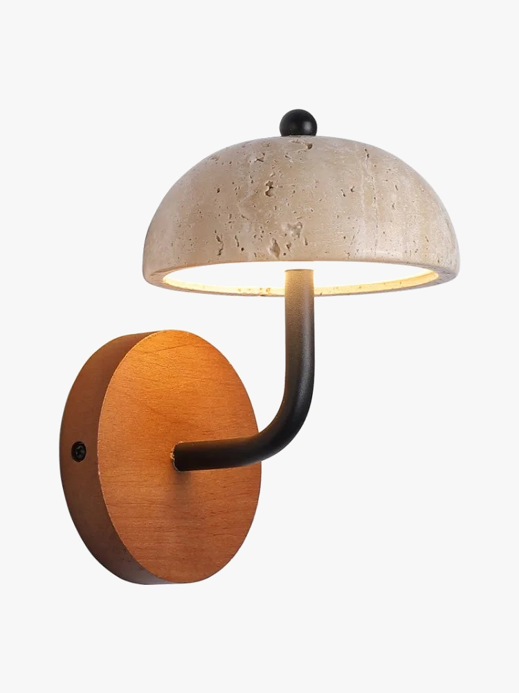 lampe de chevet simple en pierre naturelle pour ambiance chaleureuse