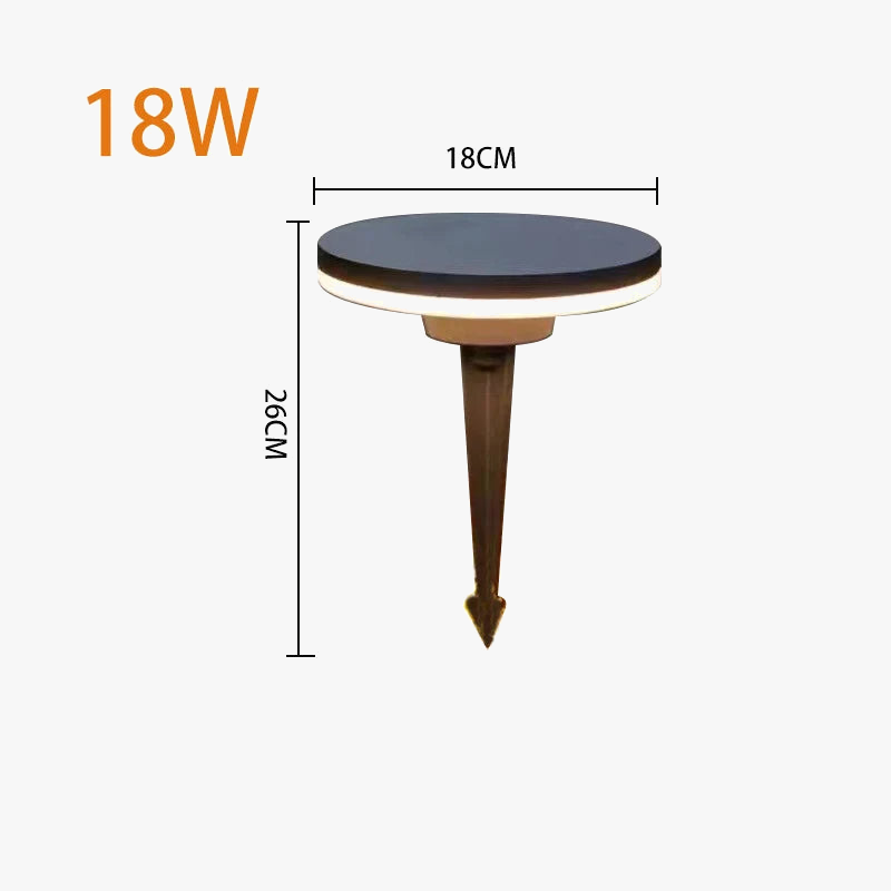 lampe de jardin à led éclairage extérieur étanche décoratif en aluminium