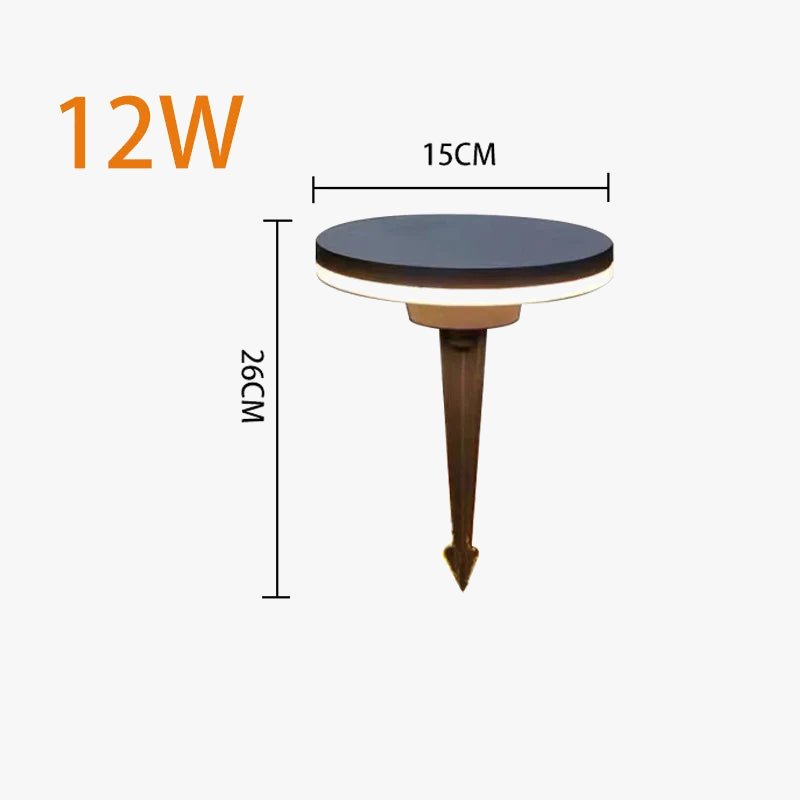 lampe de jardin à led éclairage extérieur étanche décoratif en aluminium