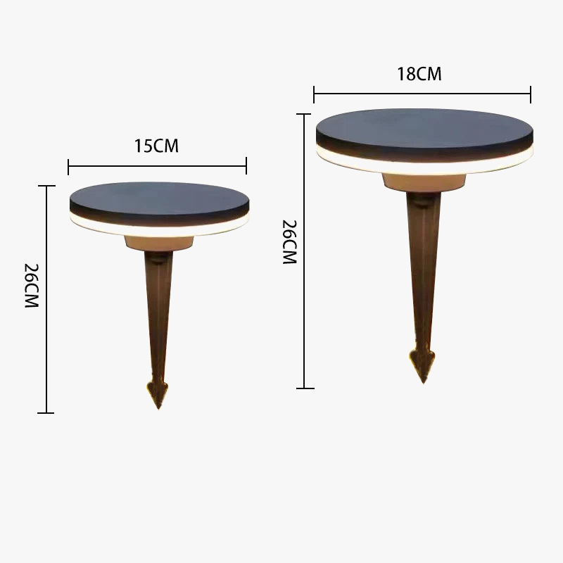 lampe de jardin led étanche éclairage extérieur décoratif en aluminium