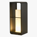 Lampadaire — De jardin moderne solaire LED clôture lumière IP54 extérieur étanche ambiance éclairage pelouse lumières Villa cour décor lampadaires