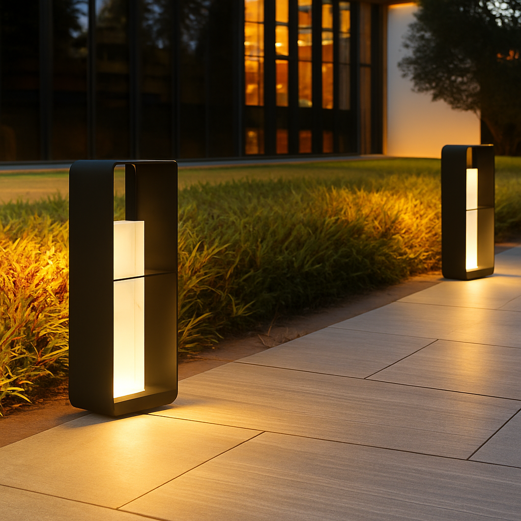 lampe de jardin solaire moderne pour éclairage extérieur décoratif