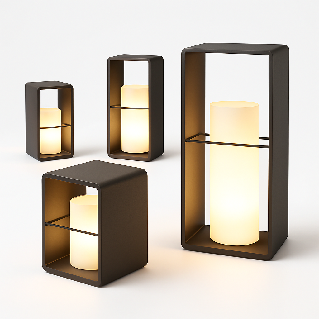 lampe de jardin solaire moderne pour éclairage extérieur décoratif