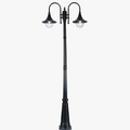 lampe de jardin style européen double tête étanche extérieure