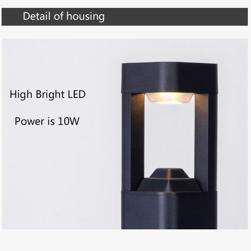 lampe de pelouse à led pour jardin et éclairage extérieur