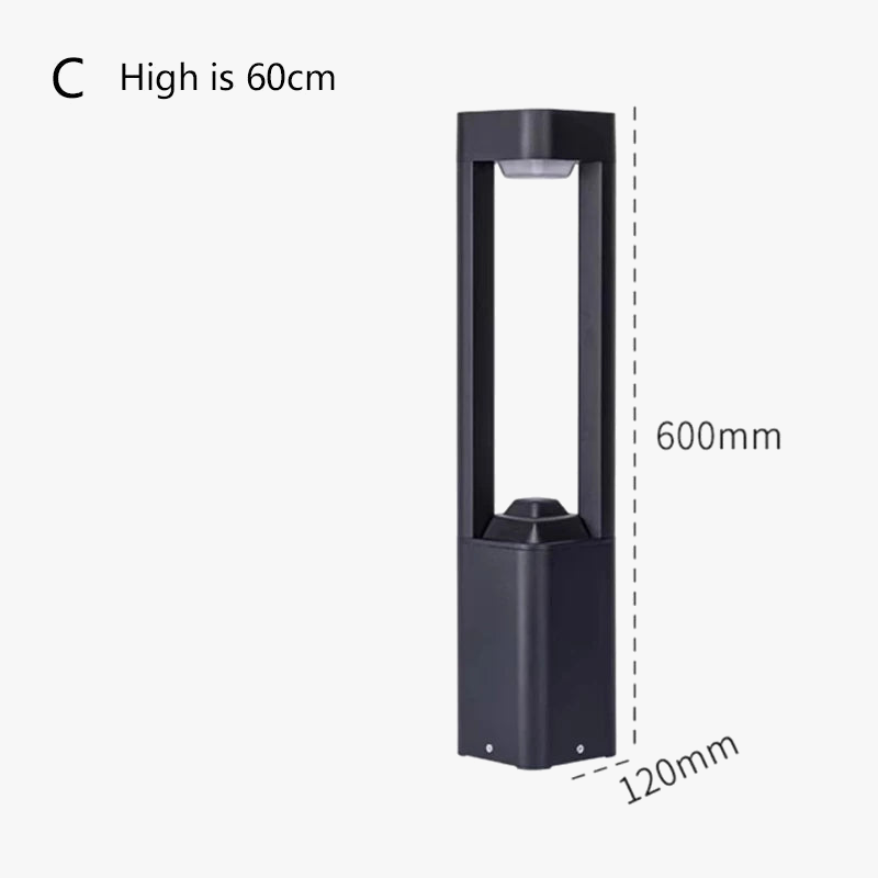 lampe de pelouse à led pour jardin et éclairage extérieur