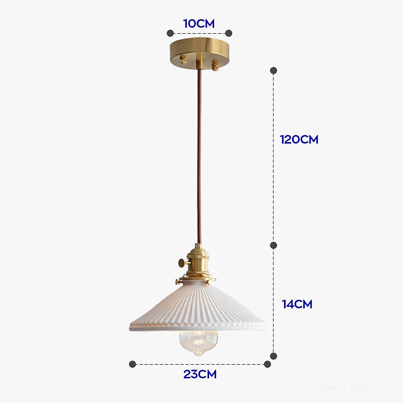 lampe en céramique style japonais pour restaurant et bar