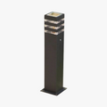 lampe extérieure carrée en aluminium led moderne pour jardin et parc