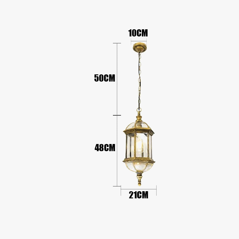 Plafonnier — Extérieure Suspension de jardin porte couloir balcon lampe suspendue lanterne étanche couloir allée cour plafonniers