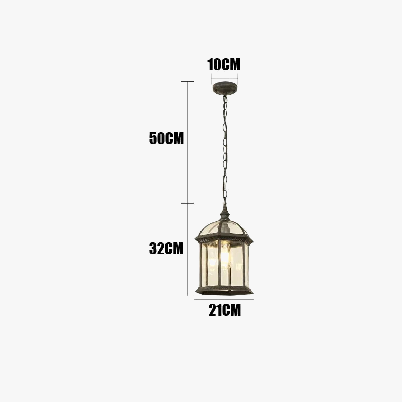 Plafonnier — Extérieure Suspension de jardin porte couloir balcon lampe suspendue lanterne étanche couloir allée cour plafonniers