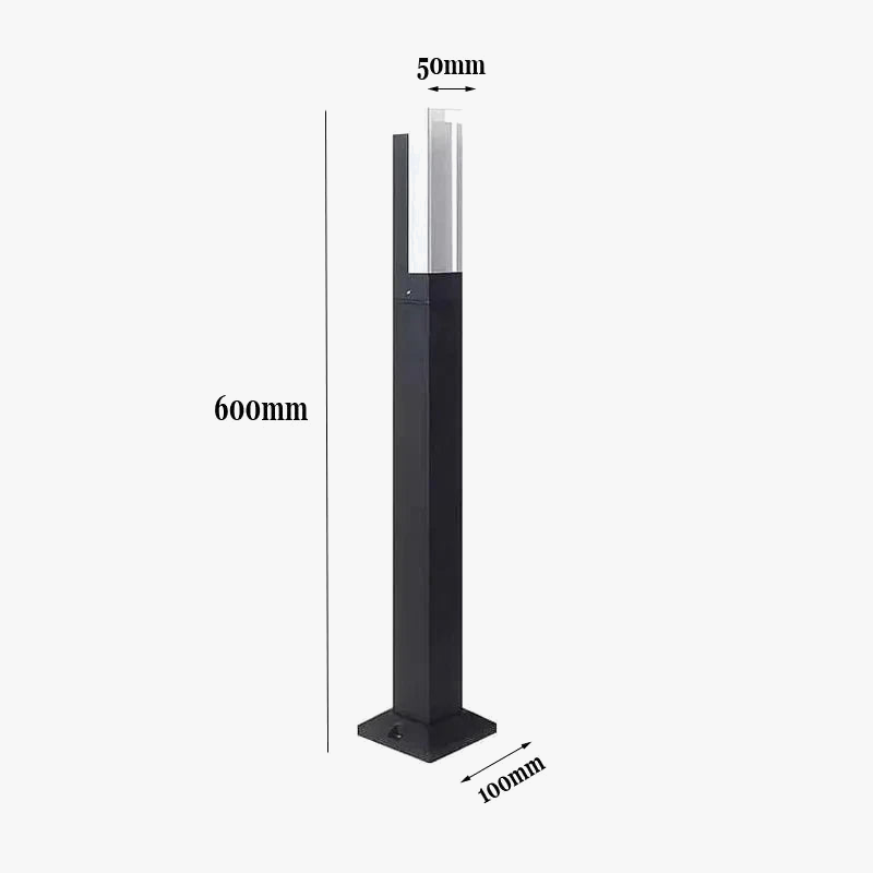 lampe extérieure étanche en aluminium pour jardin et paysage