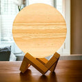Lampe Jupiter Rose Sérénade en Bois - Matière Chaleureuse & Lignes Élégantes