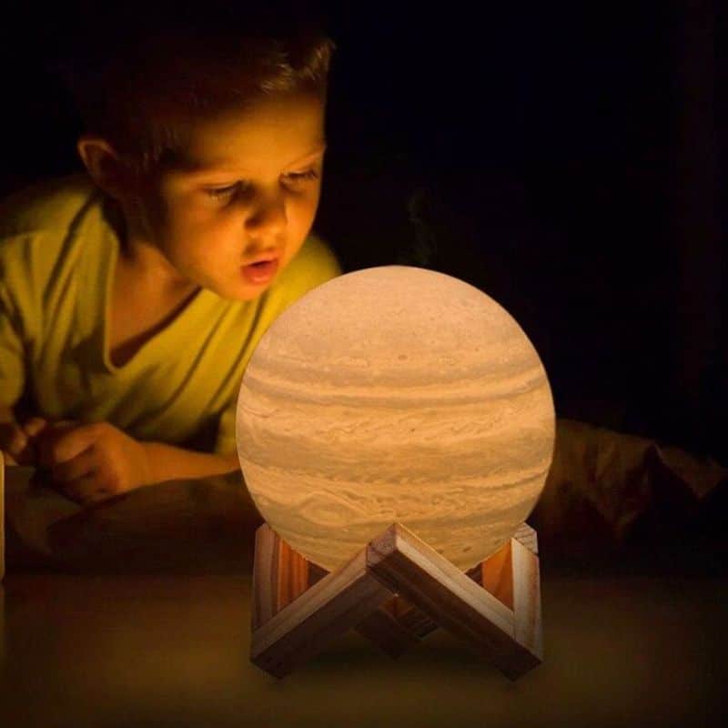 Lampe Jupiter Rose Sérénade en Bois - Matière Chaleureuse & Lignes Élégantes
