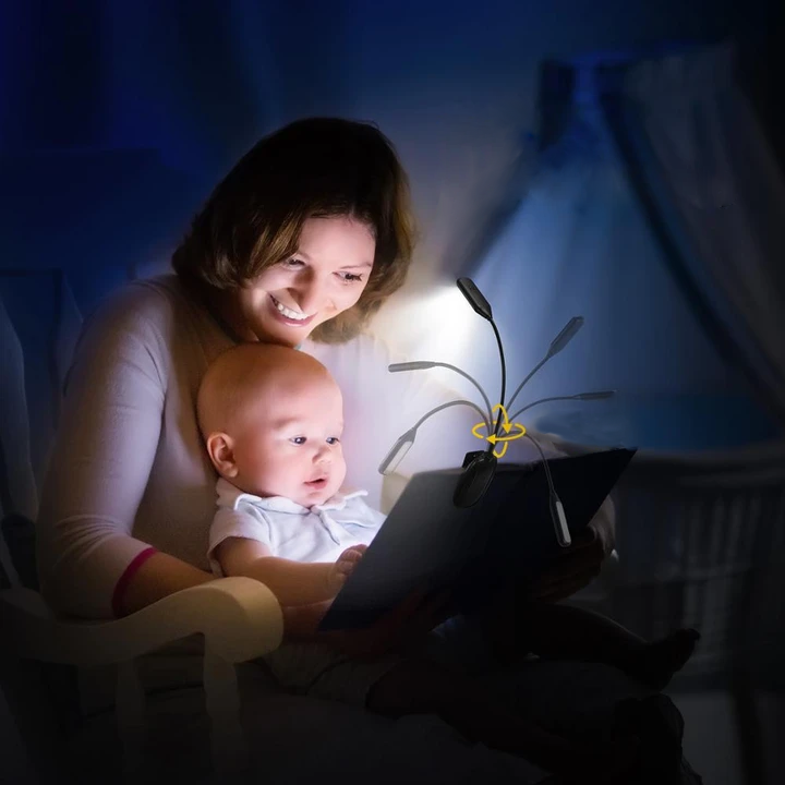 Lampe à poser — De lecture à pince