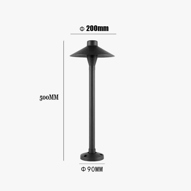 lampe LED champignon aluminium pour éclairage extérieur et jardin