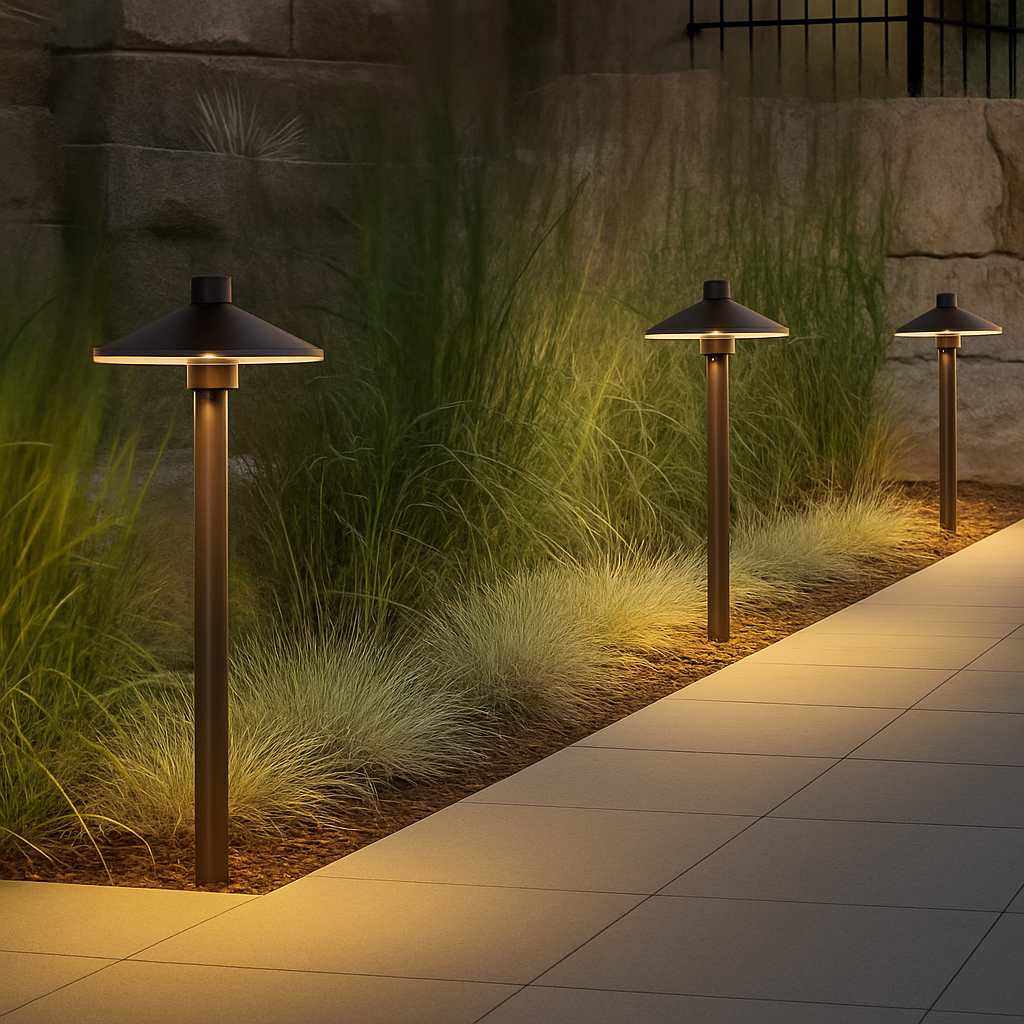 lampe led extérieure moderne en aluminium pour jardin et parc