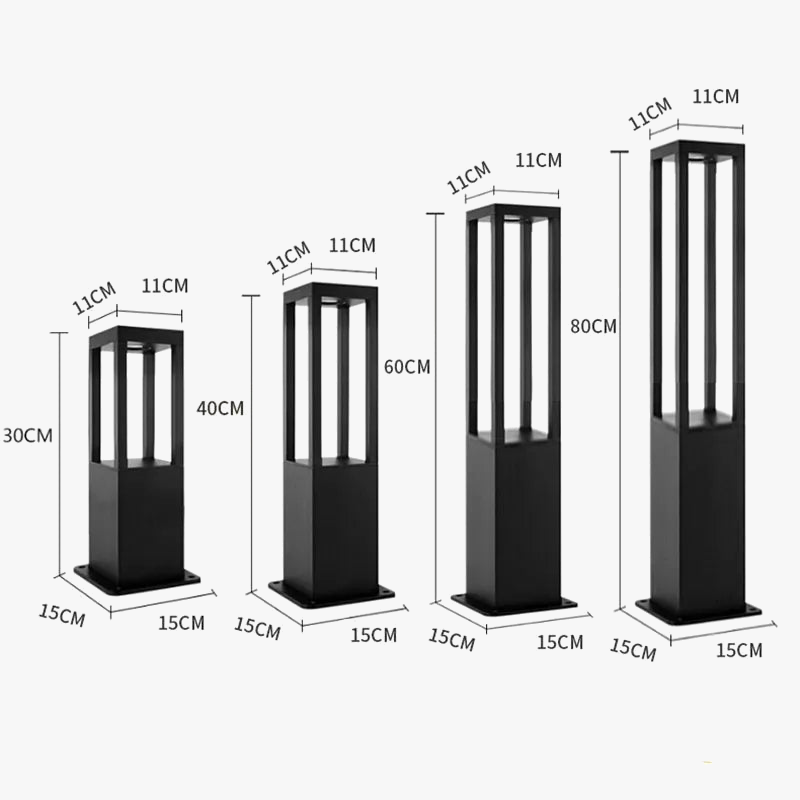 lampe led imperméable moderne pour extérieur jardin cour villa