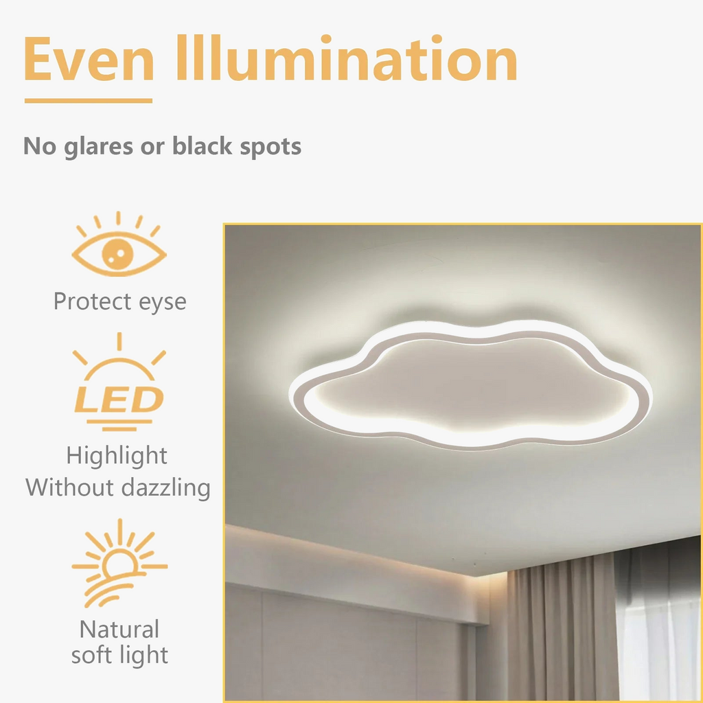 lampe led moderne en forme de nuage pour décoration d'enfants