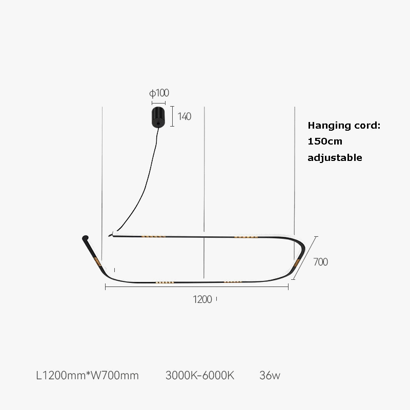 lampe led ronde avec capteur de main et intensité variable