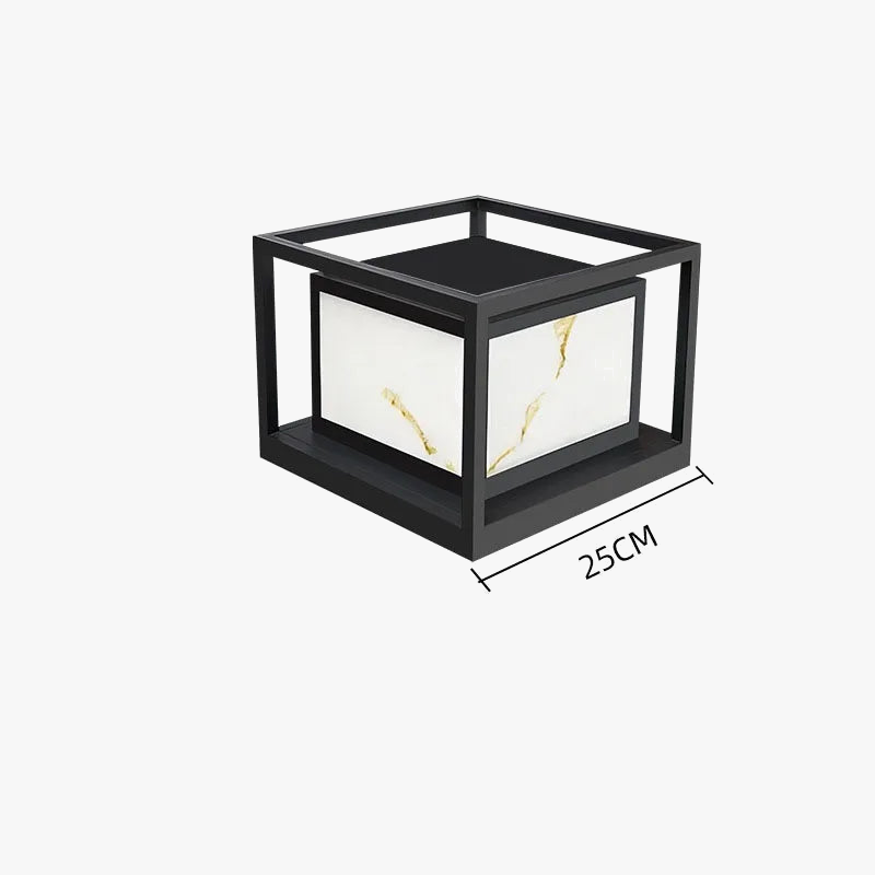 lampe LED solaire moderne pour décoration d'extérieur luxueuse