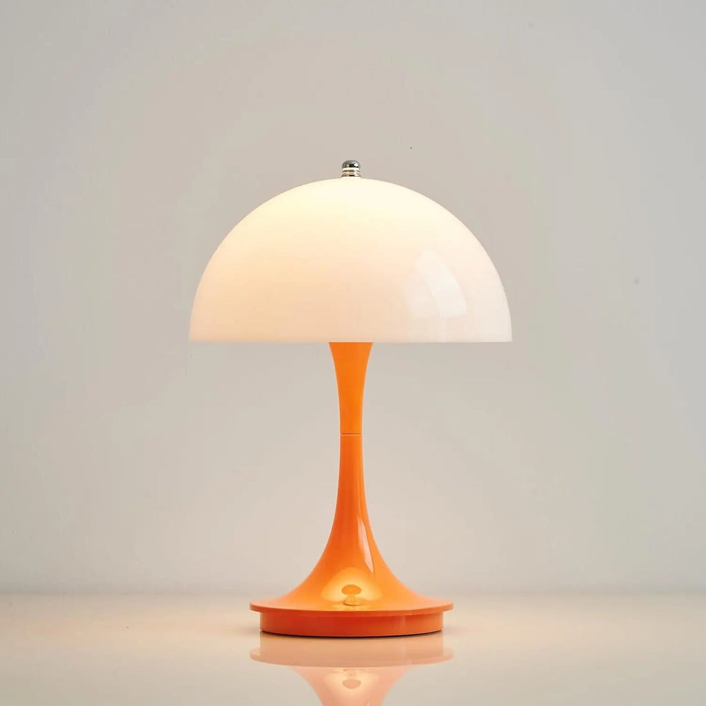 Lampe Orange Champignon