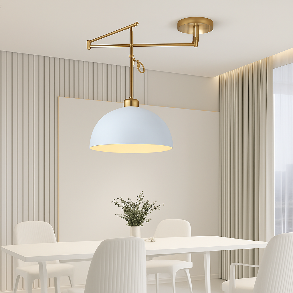 lampe pendante nordique avec conception pliante et culbuteur