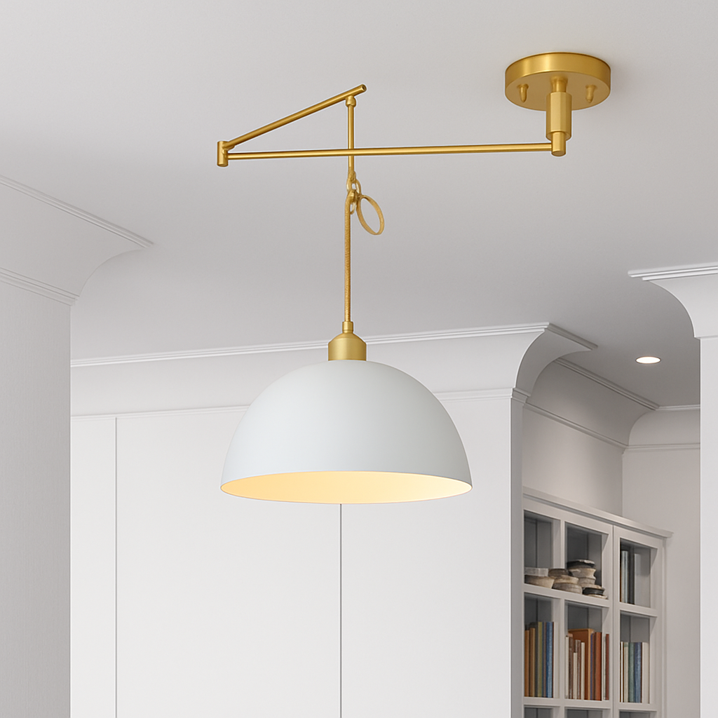 lampe pendante nordique avec conception pliante et culbuteur